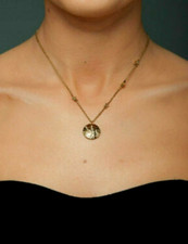 Thierry MUGLER;collier pendentif plaqué or,zirconiums; ref:T41195DZ;BOITE CADEAU