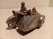 Rivollet Simon F moto Harley Davidson 11F Flat head side car plomb 1/24 EM