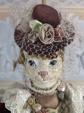 RARE Katherine's Collection Poupée doll chat cat avec sa boite