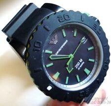 NEW/NWT TIMER BENZEL AQUA ALUMINUM 200M AR6102 EMPORIO ARMANI DIVE WATCH+BONUSES
