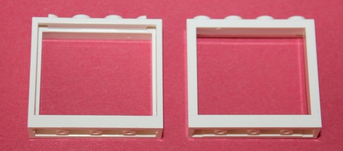 Lego white window 1x4x3 - lego,