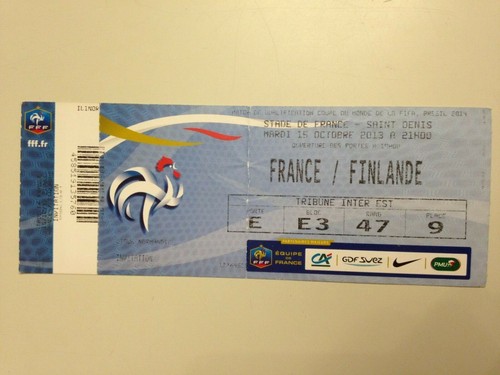 Ticket match france finlande - ticket,