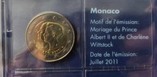 2 EURO MONACO 2011 MARIAGE ALBERT ET CHARLENE COMMEMORATIVE