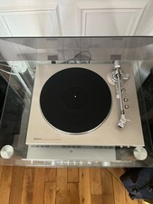 Platine vinyle Denon dp300f silver + cellule audio technica vm85en