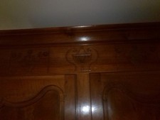 Armoire provençale, meuble de rangement, ancien, dimensions 52cm/135cm/215cm