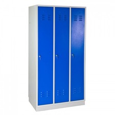 Armoire vestiaire 3 portes Bleu - 890 x 500 x 1775 mm ADB40906