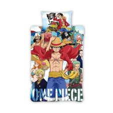 One Piece Manga Set Housse de Couette Simple Literie Japonais Séries TV 2-in-1