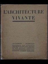 L'ARCHITECTURE VIVANTE AUTOMNE 1929- ALLEMAGNE, GROPIUS, MIES VAN DER ROHE, TAUT