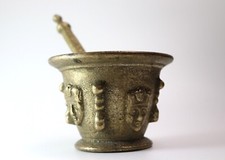 ancien mortier d'apothicairede