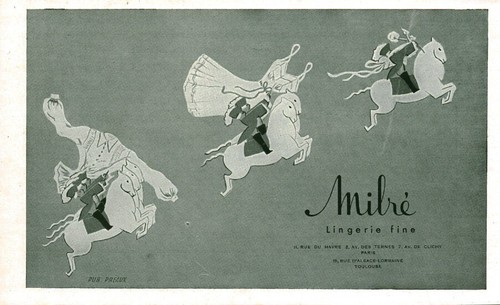 Publicité ancienne lingerie