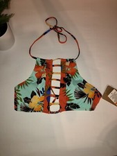 NWT! Hobie Women’s Swimsuit Top Tropical Pattern Size Small 