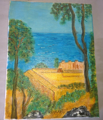 Ancienne belle peinture huile - peinture,