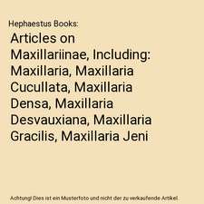Articles maxillariinae - articles, on