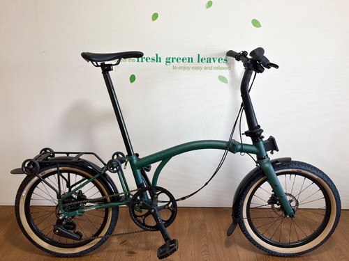 Brompton line forest green - line,