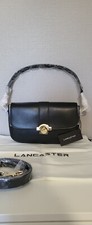 Sac Lancaster Paris Médaille en cuir noir