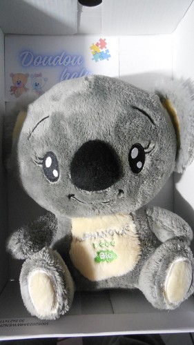 Doudou peluche koala - doudou, gris