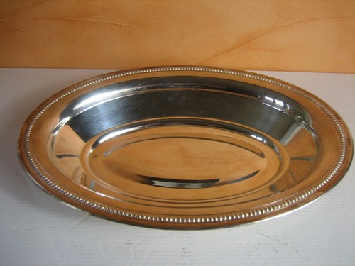 Ancien plat service ovale - service,