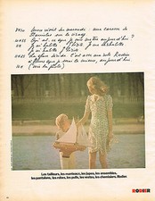 PUBLICITE ADVERTISING 035  1973  RODIER  tailleurs manteaux jupes robes