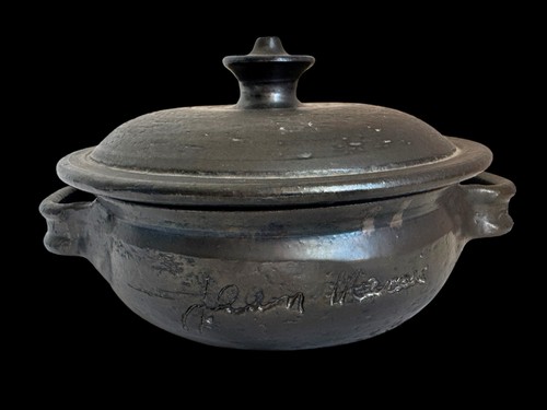 Pot avec couvercle grès - avec,
