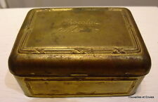 Boîte publicitaire pour le chocolat Meunier, métal, 12cm x 8,4cm, hauteur 6cm