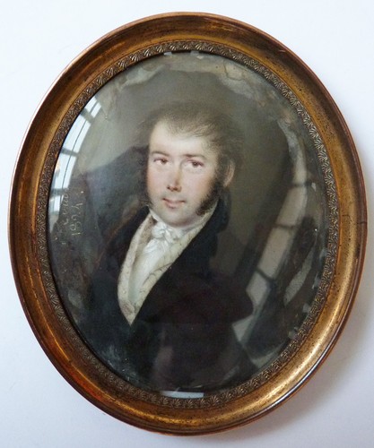 Peinture miniature signée