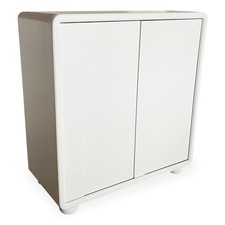 Buffet 2 Portes Design "Alphonse" 85cm Blanc
