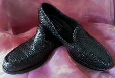 Mocassins Tressés 100% Cuir HEYRAUD ( PARIS) 1995