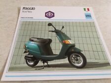 Carte moto Piaggio scooter 50 cm3 Sfera 1991 collection Atlas motorbike Italie