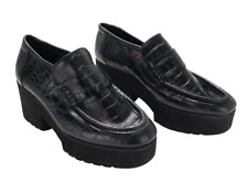 MAJE Chaussures Femme EU 36 / UK 3 Cuir Plateforme Semelles Épaisses Noires