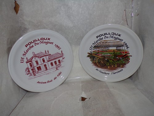 Lot assiettes pouilloux - lot, 2