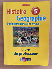 Histoire Géographie Education Civique 5e 2016 Livre du professeur BORDAS