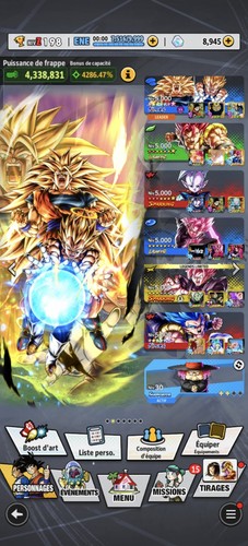 Compte dragon ball - ball, legends