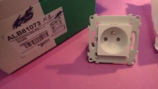 SCHNEIDER ALB81073 - Prise 2 P+T Alvaïs Blanc à connexions rapides