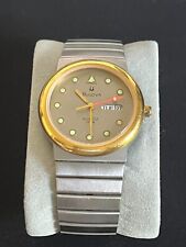 Bulova Watch Quartz 35mm 10 ATM Dial Date Day Vintage