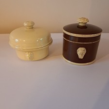 DEUX POTS A FOIE GRAS SARREGUEMINES