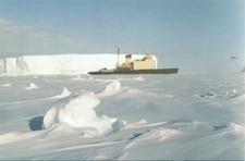 Ross Dependency 1995 Postcard Icebreaker Kapitan Khlebnikov  in Pack Ice off
