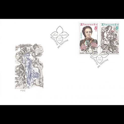 Slovaquie fdc europa - slovaquie, 1996