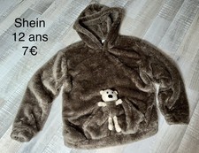 SWEAT POLAIRE ours accroché 12 ANS FILLE HIVER
