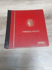 MATERIEL PHILATELIQUE:l RELIURE CERRES + FEUILLES NEUTRES