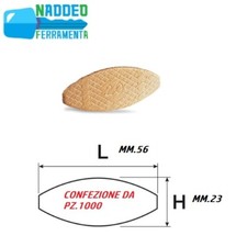 Lamello En Hêtre N.20 pz.1000