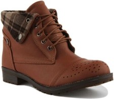 Femmes Lacet Décontracté Randonnée Bottes Avec Richelieu Détails Chamois Size UK