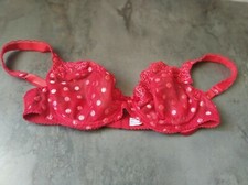 Soutien gorge rouge voile et dentelles à armature "LEJABY" 95C.