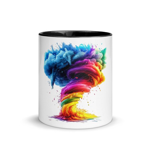 Tasse mit farbiger innenseite - farbiger,