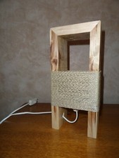 lampe bois récupération loft