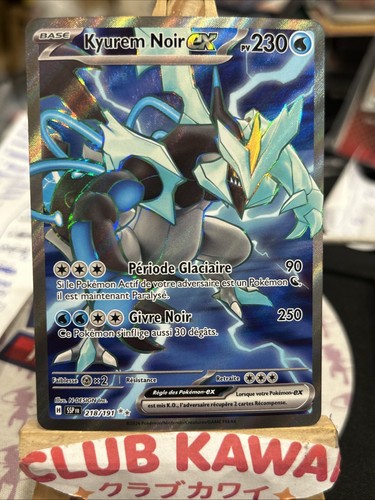 Carte pokémon kyurem - pokémon, noir