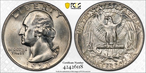 1953 washington quarter - washington,