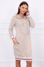 Robe À Capuche Pour Femme Sweat Long À Manches Longues Mi-Longue
