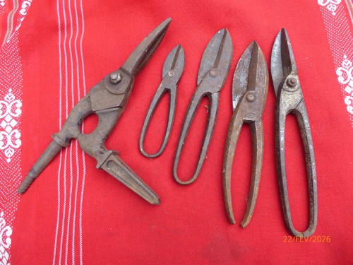 Cisaille zinc outil ancien - outil,