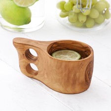 Tasse Kuksa Durable en Bois d’Olivier – Fait Main