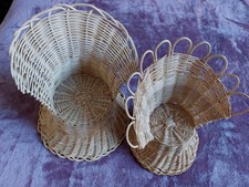 LOT DE 2 FAUTEUILS POUPEES EN ROTIN